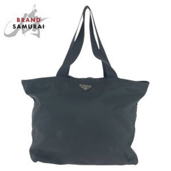 Prada Tessuto Shoulder black nylon triangular Bag - Picture 1 of 9